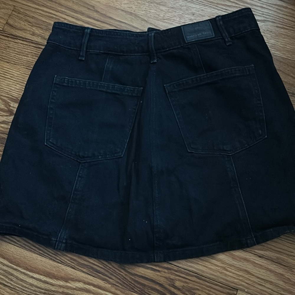 American Eagle Outfitters 28” waist button-denim skirt - Picture 5 of 10